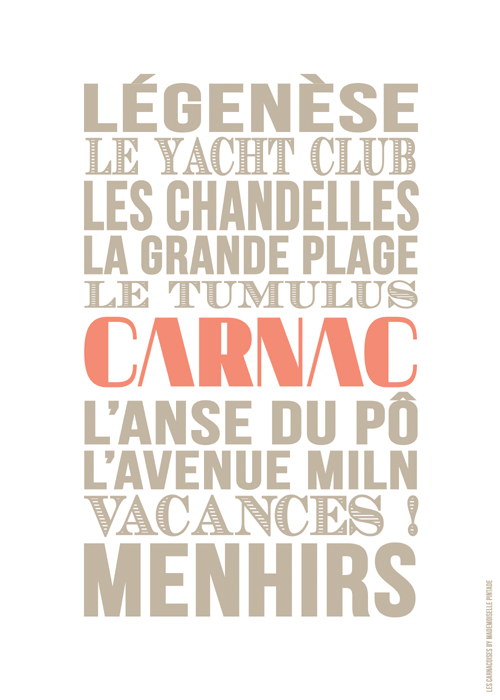 Affiche Carnac sur vos murs
