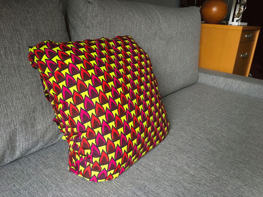 Le coussin wax, notre nouvelle décoration